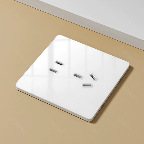 国际电工 Белый переключатель, настенная стеклянная световая панель, зеркальный эффект