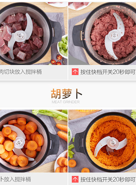 三的6l商用家用电动蒜蓉机绞肉机