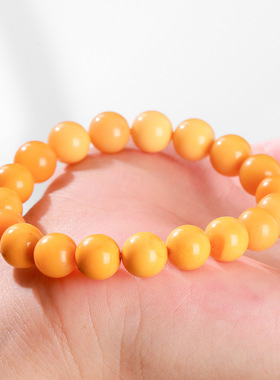 天然缅甸黄玉手串时尚百搭