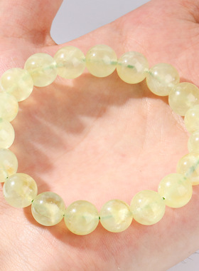 天然葡萄石手链 安定之石 舒缓压力单圈圆珠手串百搭优雅气质送人