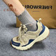 Ladies hiking shoes camel casual sneakers