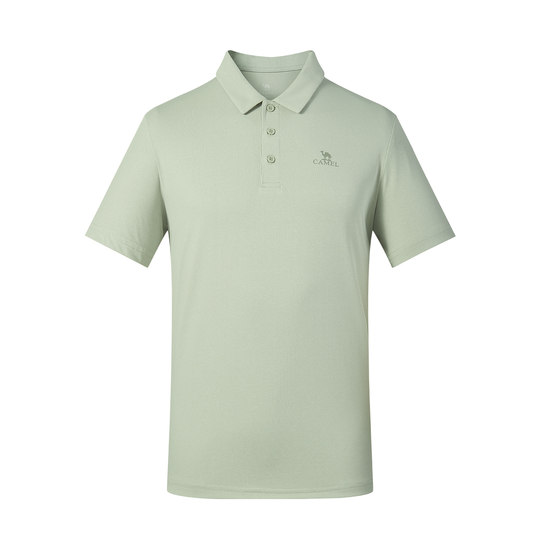 骆驼男装polo衫男户外夏短袖夏薄款运动速干翻领爸爸休闲中年t恤