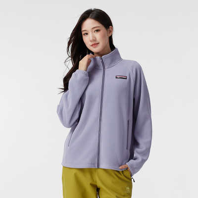 骆驼女装抓绒外套2025秋冬新款冲锋衣内胆外套加绒保暖休闲外套女