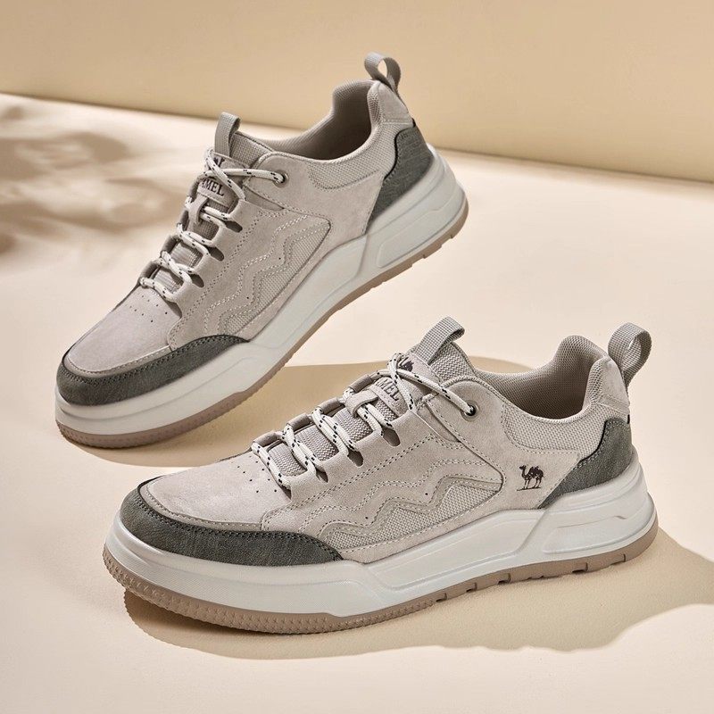 骆驼男鞋2025秋季新款舒适运动鞋厚底增高男鞋子百搭复古休闲板鞋,淘宝优惠券,粉丝福利购,淘宝优惠卷