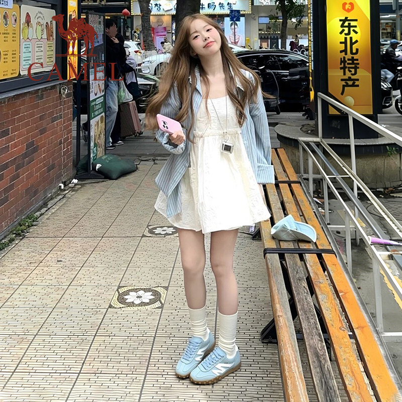 骆驼山海运动鞋春夏新款休闲防滑缓震德训鞋女鞋百搭复古板鞋女款