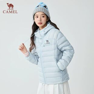 【骆驼】黑钻轻羽-连帽羽绒外套