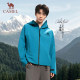 Camel Rain God Jacket ສຳລັບຜູ້ຊາຍ ແລະຜູ້ຍິງສຳຫຼວດດຳນ້ຳສີຟ້າ