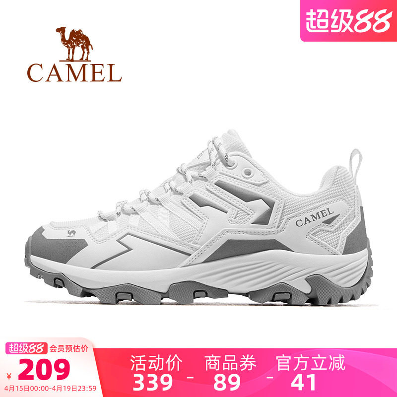骆驼女鞋2025夏季新款户外运动鞋女款防滑登山徒步鞋轻便休闲鞋子