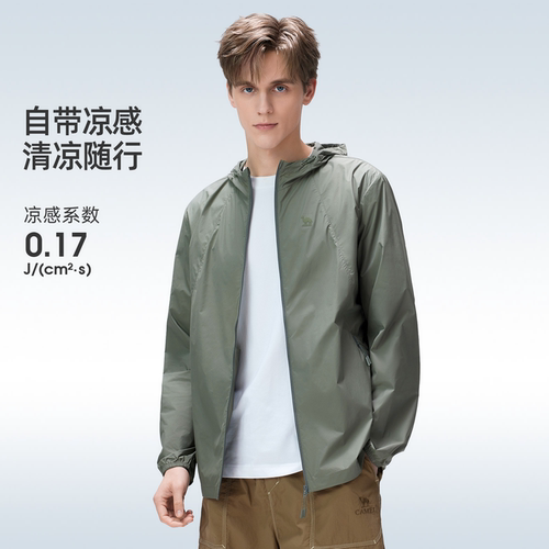 骆驼沐光 | 户外防晒衣夏季男士轻薄透气冰丝防晒服皮肤衣外套女 - 图1
