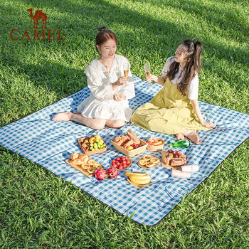 Camel picnic mat tent tent moisture-proof mat thickened outdoor camping nap mat picnic cloth folding cushion beach mat