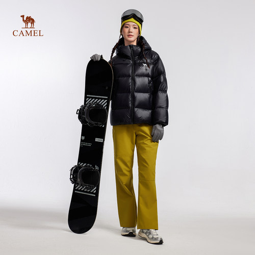 骆驼黑钻5PRO户外泡芙羽绒服冬季新款女款男款防风外套拒水面包服 - 图2