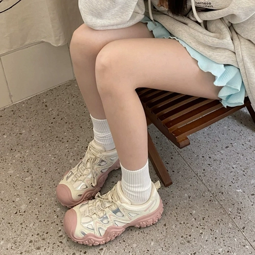 Спортивная обувь на платформе, альпинистская повседневная обувь подходит для пеших прогулок для отдыха, осенняя