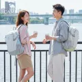 [雪糕包]骆驼旅行双肩包女旅游轻便背包学生书包户外徒步登山包 图片 2