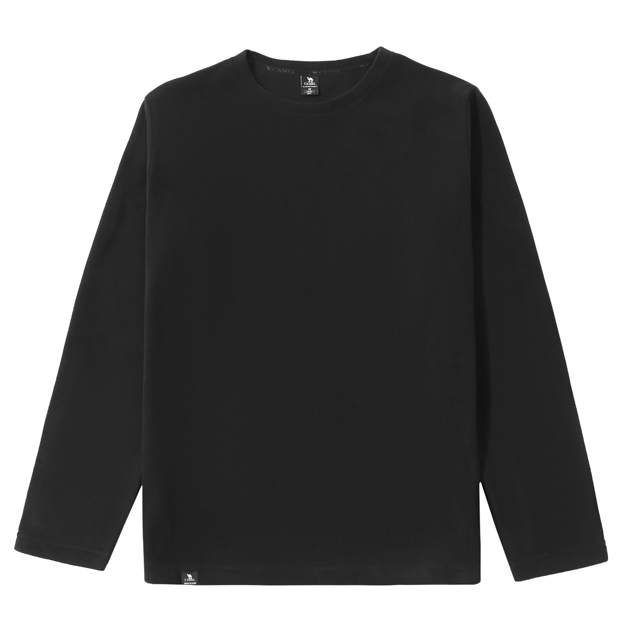 CAMEL骆驼圆领抓绒衣男2025秋冬新款保暖长袖T恤内搭打底衫上衣女,淘宝优惠券,粉丝福利购,淘宝优惠卷