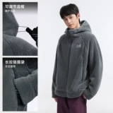 Дорожная бархатная ветрозащитная флисовая удерживающая тепло альпинистская куртка подходит для пеших прогулок с капюшоном