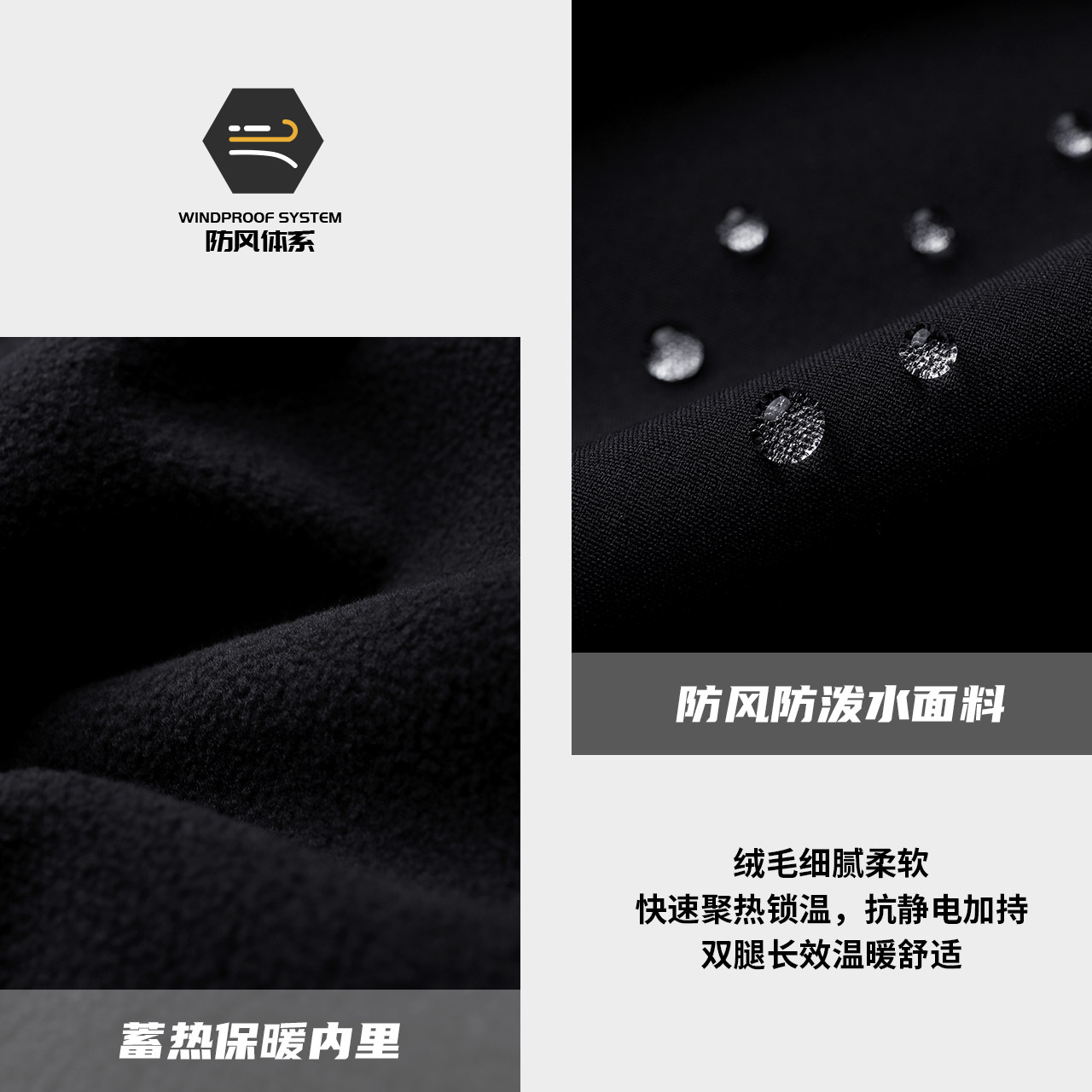 骆驼男装宽松直筒阔腿裤加绒防风防泼水大口袋工装裤冲锋裤男秋冬,淘宝优惠券,粉丝福利购,淘宝优惠卷