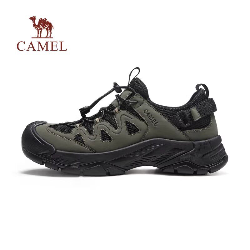骆驼2026春夏新款男式户外徒步一脚蹬透气运动鞋