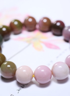 单圈四川凉山盐源玛瑙七彩手串