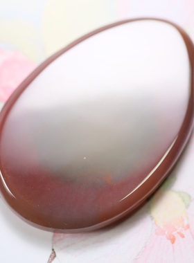 天然盐源玛瑙精雕七彩吊坠