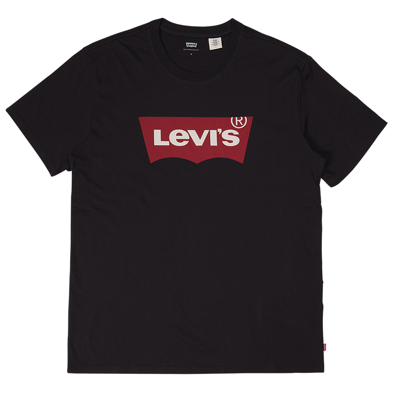 Levi’sLogoTee系列男士藏青色纯棉LOGO印花短袖T恤17783-0199