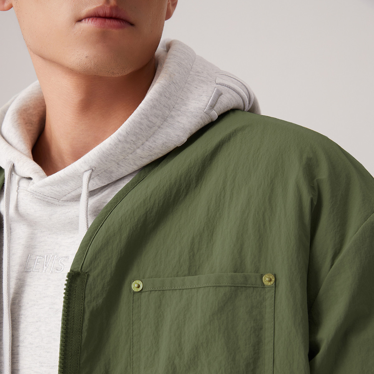 【商场同款】李维斯Levi's男士美式落肩仿羊羔绒夹克厚外套002PX,淘宝优惠券,粉丝福利购,淘宝优惠卷