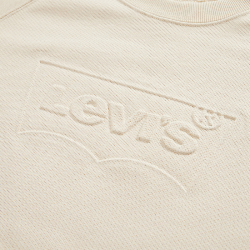 【商场同款】Levi's李维斯新款男士圆领卫衣纯色宽松A7763-图3