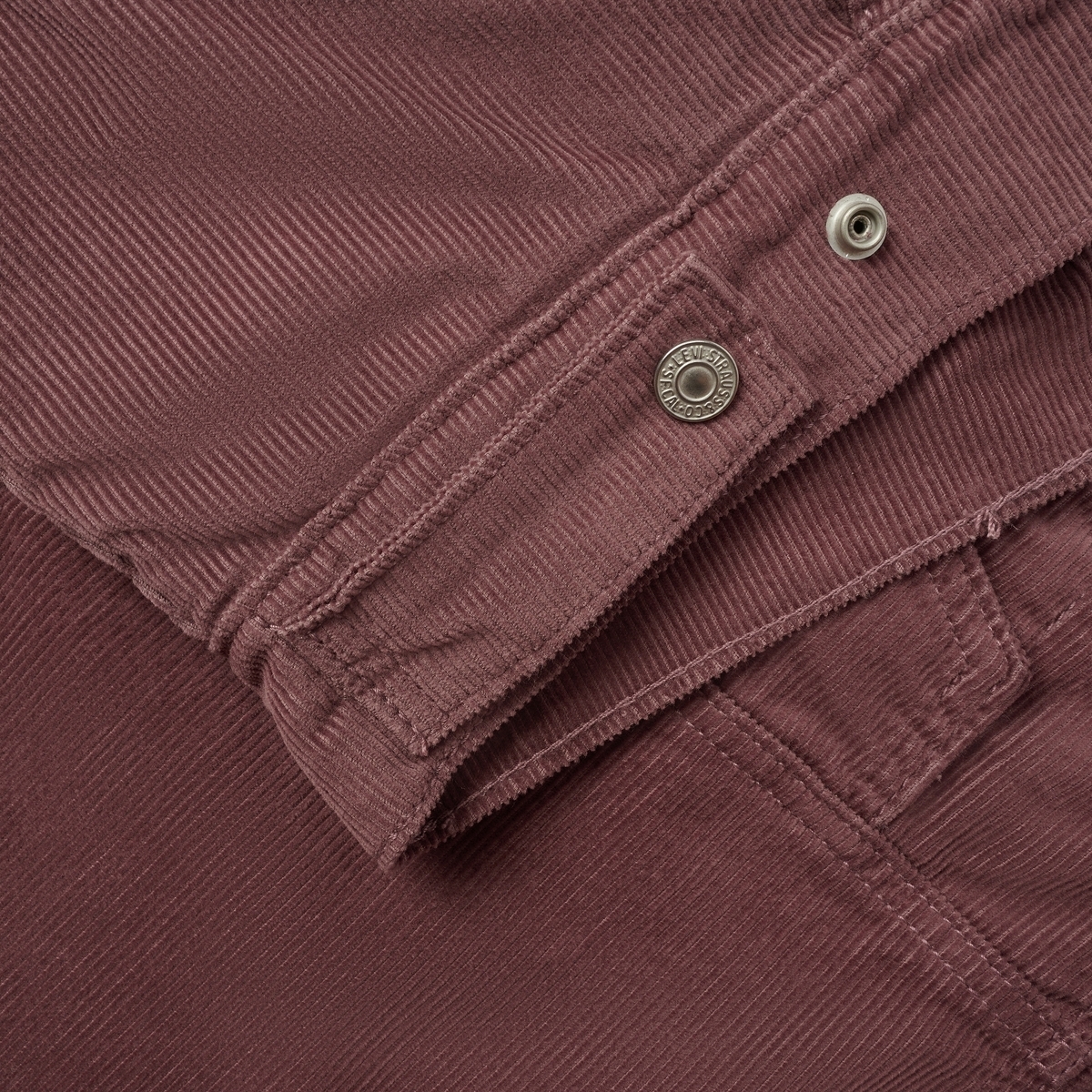 Levi's李维斯女士美式复古巴恩风宽松灯芯绒仿羊羔绒休闲厚外套 - 图3