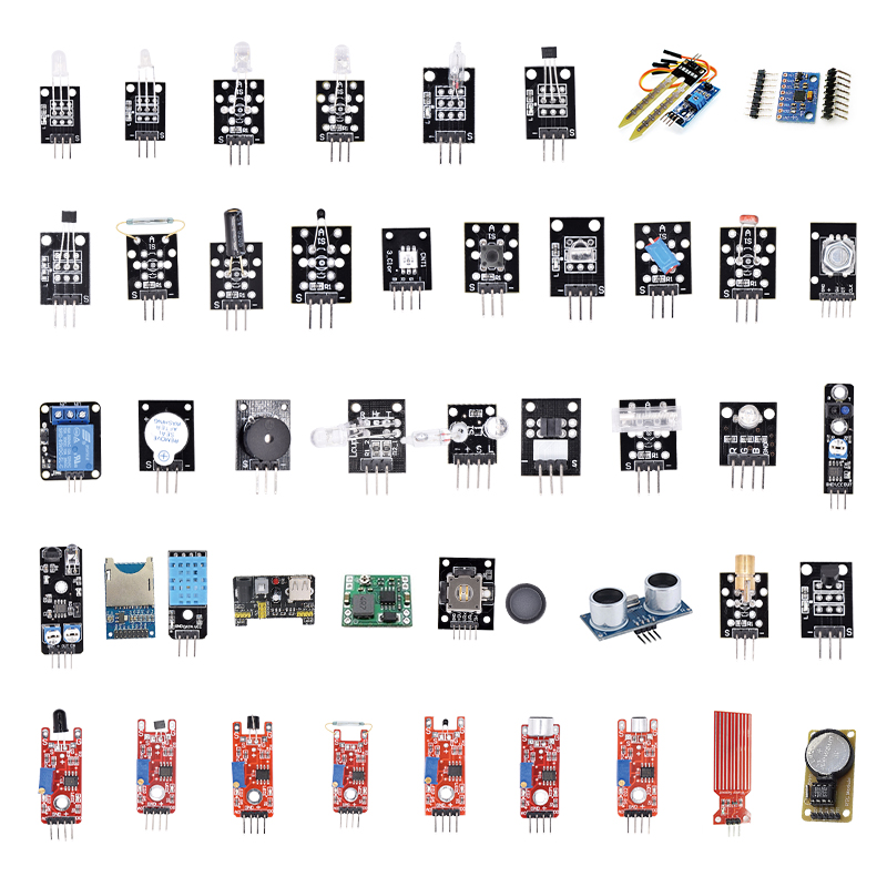 适用树莓派传感器套件含16种37种传感器初学者入门套装兼容3b+/4b
