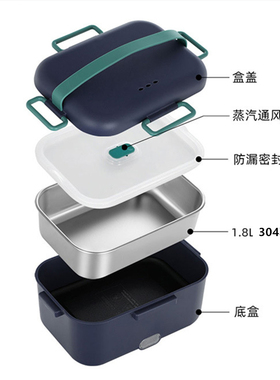 车载加热饭盒可插电热饭菜12v24v