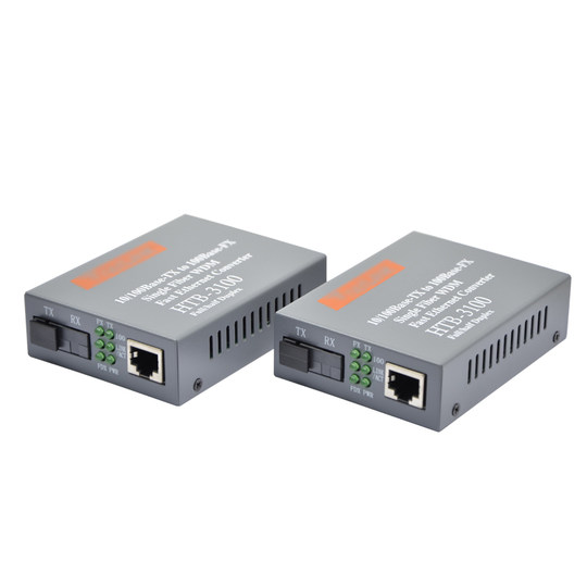 100M fiber optic transceiver HTB-3100AB pair