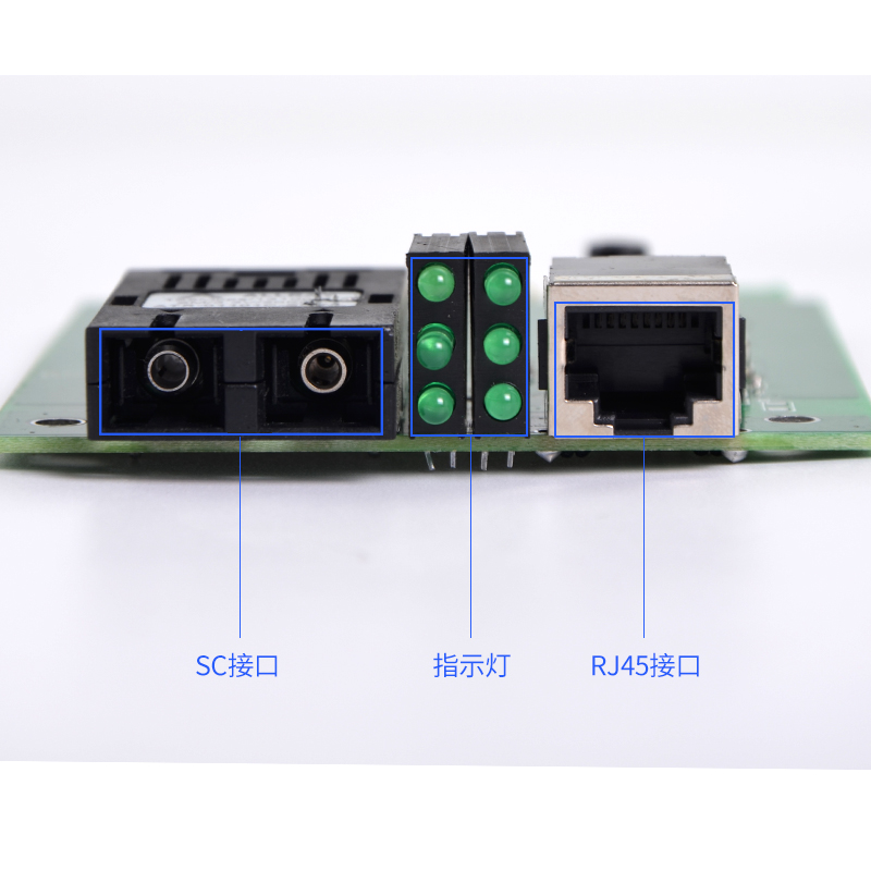 Haohanxin插卡式千兆单模双纤光纤收发器HTB-GS-0316槽机架专用 - 图2