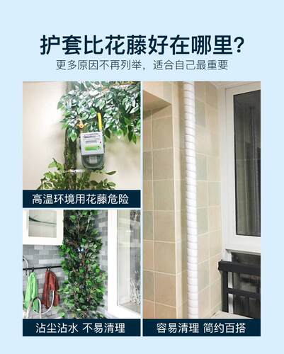 暖气管装饰遮挡神器厨房天然气燃气管道水管空调管子遮丑包管美化 - 图0