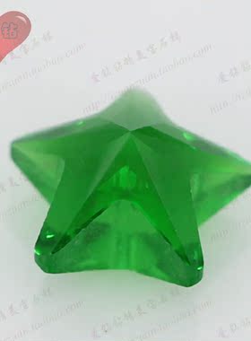 玻璃绿宝石镶嵌饰品戒面