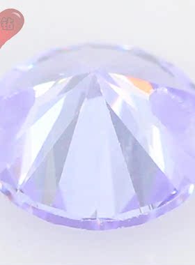 变蓝色锆石双孔裸石戒面带孔 合成彩色宝石打孔镶嵌珠宝首饰配件