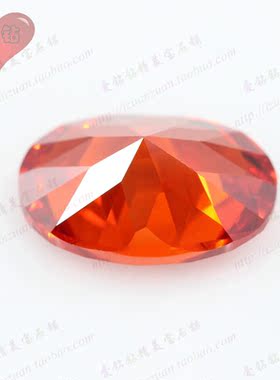 施华洛世奇桔红色裸石蛋形仿钻
