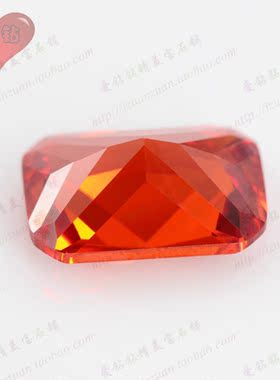 施华洛世奇桔红色仿奥钻裸石