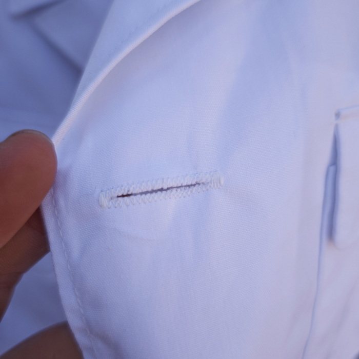 全新库存87的确良海白西服上衣薄款翻领铜扣男夏季涤良老货有黄斑,淘宝优惠券,粉丝福利购,淘宝优惠卷