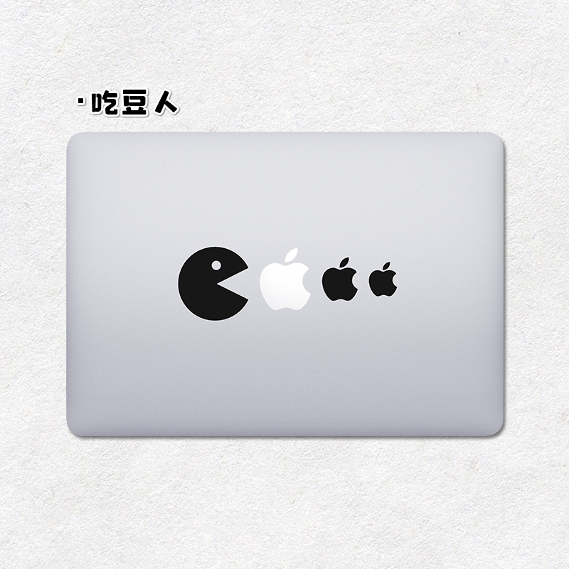 苹果笔记本电脑贴纸不留胶macbook局部贴MacBook+Pro/Air标志贴