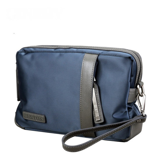 Herren-Clutch aus Oxford-Stoff, lässige Clutch mit großem Fassungsvermögen