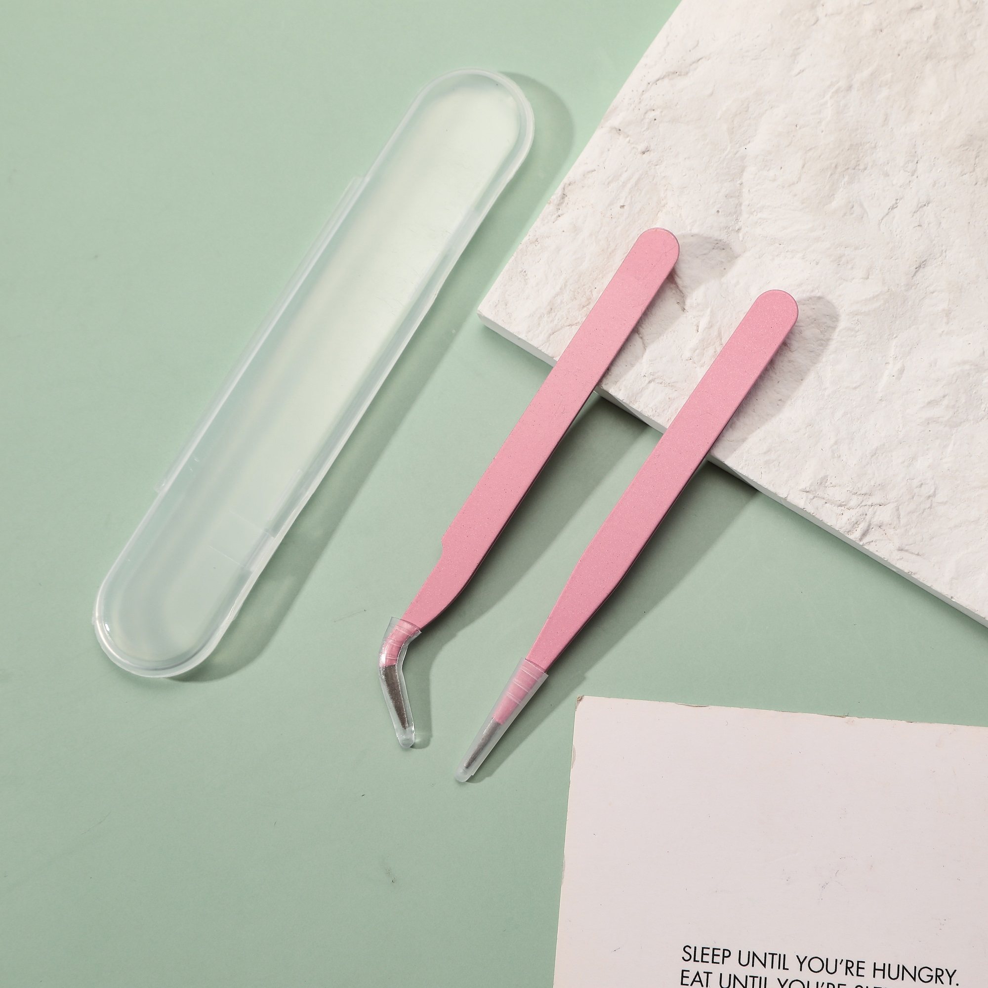 马卡龙色镊子手账咕卡奶油胶手机壳发夹diy专用工具弯头直头夹子,淘宝优惠券,粉丝福利购,淘宝优惠卷