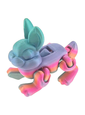 3d打印兔子四肢可活动车载摆件家具饰品儿童玩具