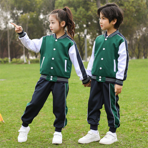 幼儿园园服英伦风春秋套装夏季棒球服小学生校服三件套一年级班服 - 图0