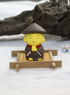 日本原单 陶瓷 一休 公仔 小和尚 卡通 创意礼品 陶瓷