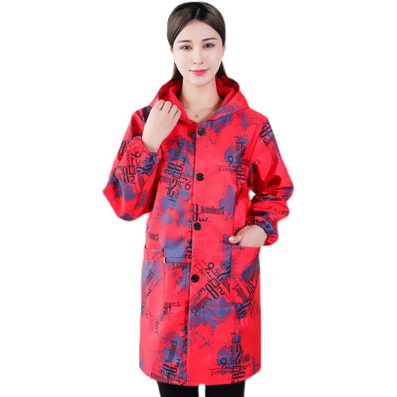加绒长袖防水围裙罩衣大人家用厨房防油时尚女加厚外套工作服冬季,淘宝优惠券,粉丝福利购,淘宝优惠卷