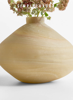 漩涡流动美感玻璃客厅花瓶摆件