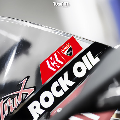 TUTU圖圖車貼 定制V4 959风挡贴MOTOGP DUCATI2019样式风挡装饰贴 - 图0