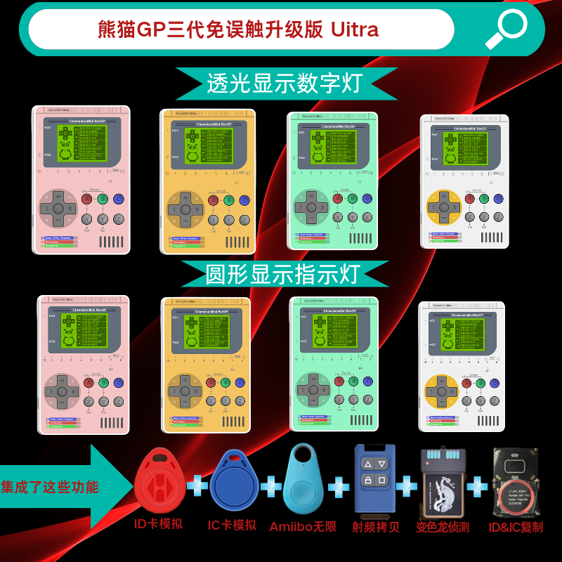 熊猫GP免误触复制器ICID门禁电梯三代无漏洞解密pcr532读卡器NFC - 图0