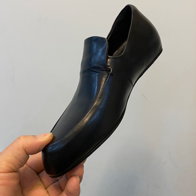 胎牛皮尖头平底内增高女士乐福鞋休闲舒适小皮鞋一脚蹬深口单鞋女,淘宝优惠券,粉丝福利购,淘宝优惠卷