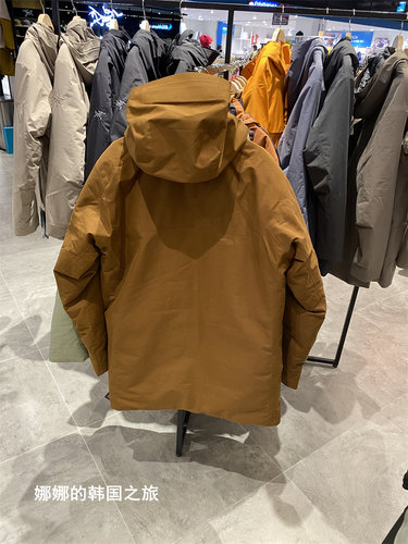 代购ARCTERYX始祖鸟连帽防水风保暖羽绒服大衣Therme Parka25879 - 图1