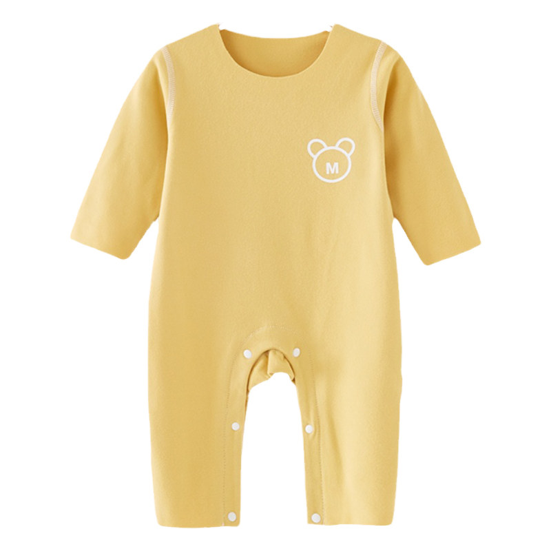 德绒新生婴儿长袖春秋款无痕连体衣保暖冬季无骨内衣哈衣宝宝爬服,淘宝优惠券,粉丝福利购,淘宝优惠卷